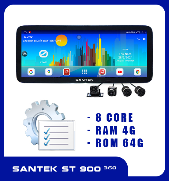 Màn hình Santek ST900 360