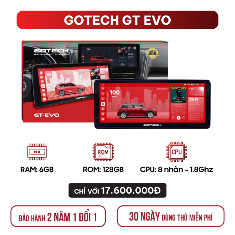 Màn hình ô tô thông minh GOTECH GT EVO