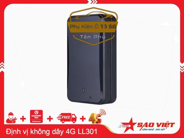 Thiết bị định vị không dây 4G LL301 Pin 30 ngày liên tục ( 1 Năm )