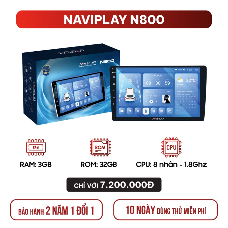 Màn hình giải trí ô tô NAVIPLAY N800