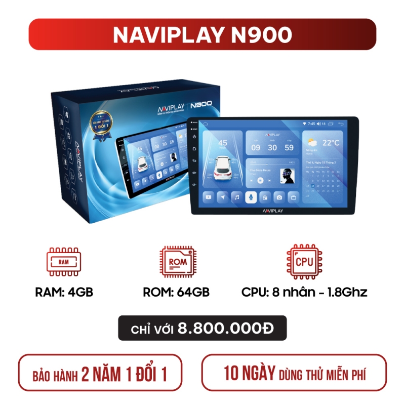 Màn hình giải trí ô tô NAVIPLAY N900